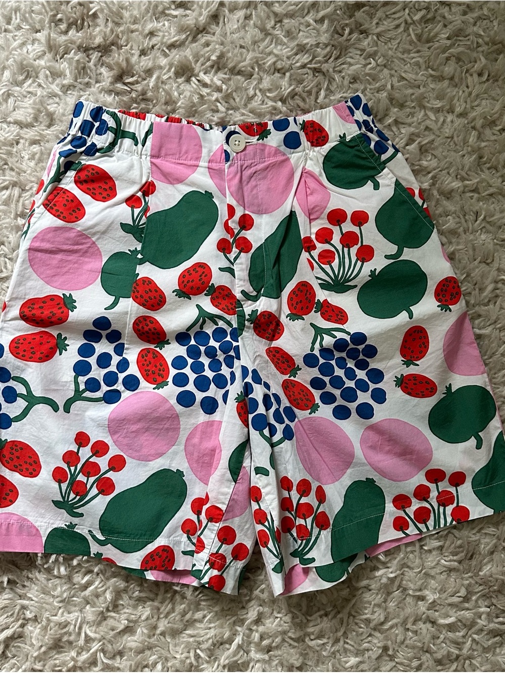 Fruit-Print Shorts